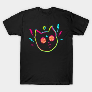 Catnip. Psychedelic cat. T-Shirt